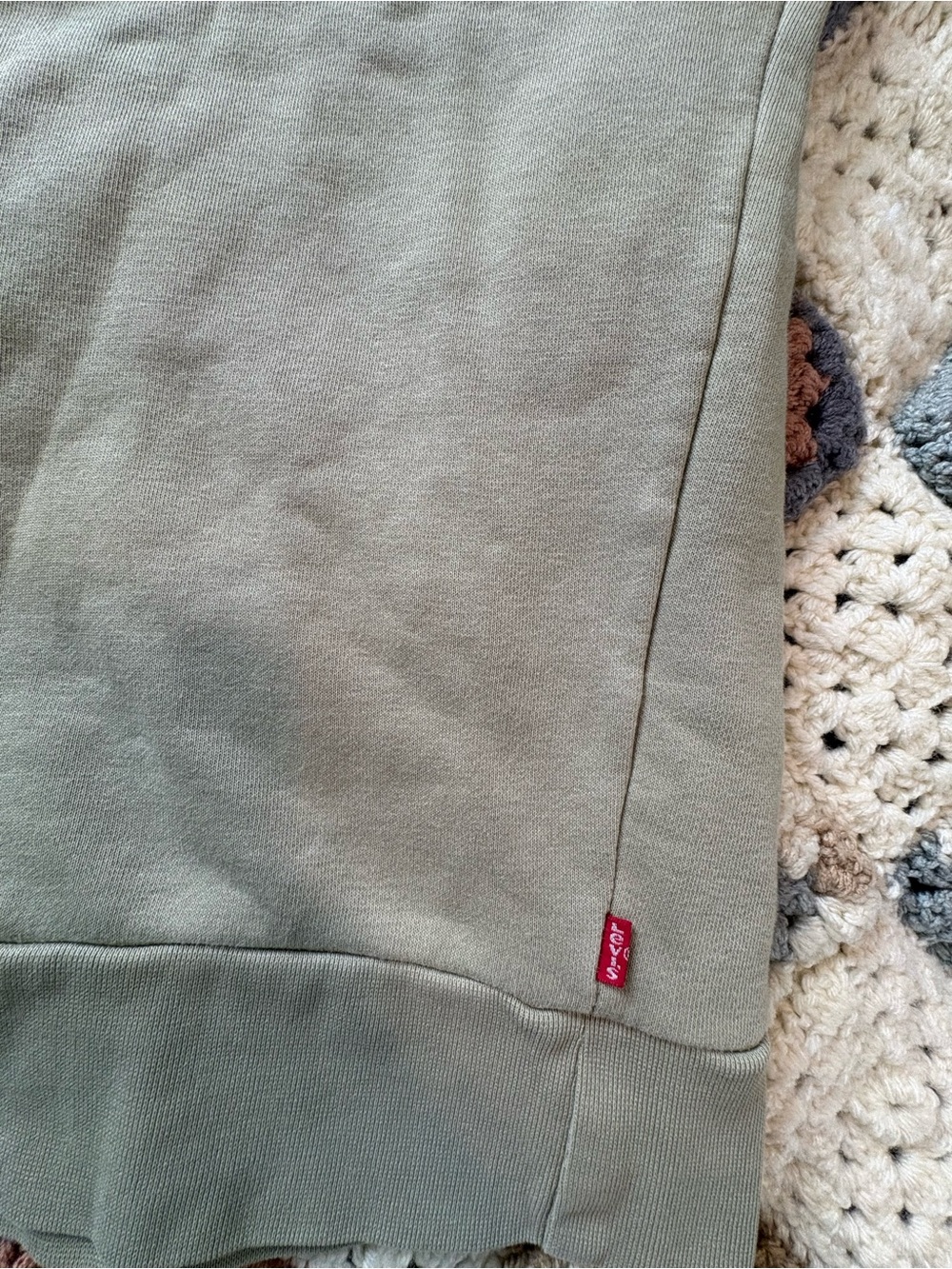 Levi's The Original San Francisco Graphic Crewneck Sweatshirt Sage Green Small - Picture 5 of 5